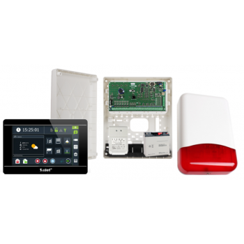 ZESTAW ALARMOWY SATEL INTEGRA 64 + INT-TSI-B + OPU-3P + AWT682 + 17Ah + SYRENA TI700